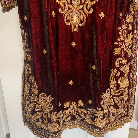 Gorgeous Pakistani 3 Piece Velvet Suit - Picture 3 of 8